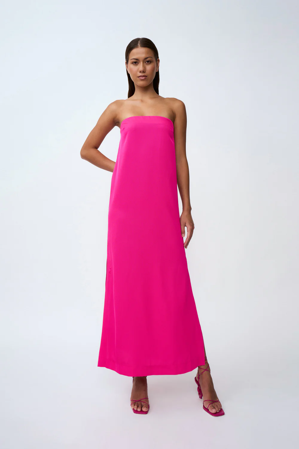 Anisa Strapless Dress | Final Sale - Pink - Image 6
