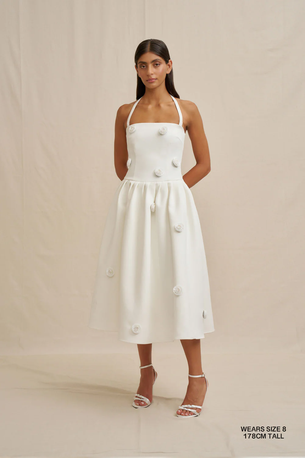 Anita Spot Halter Dress - Image 3