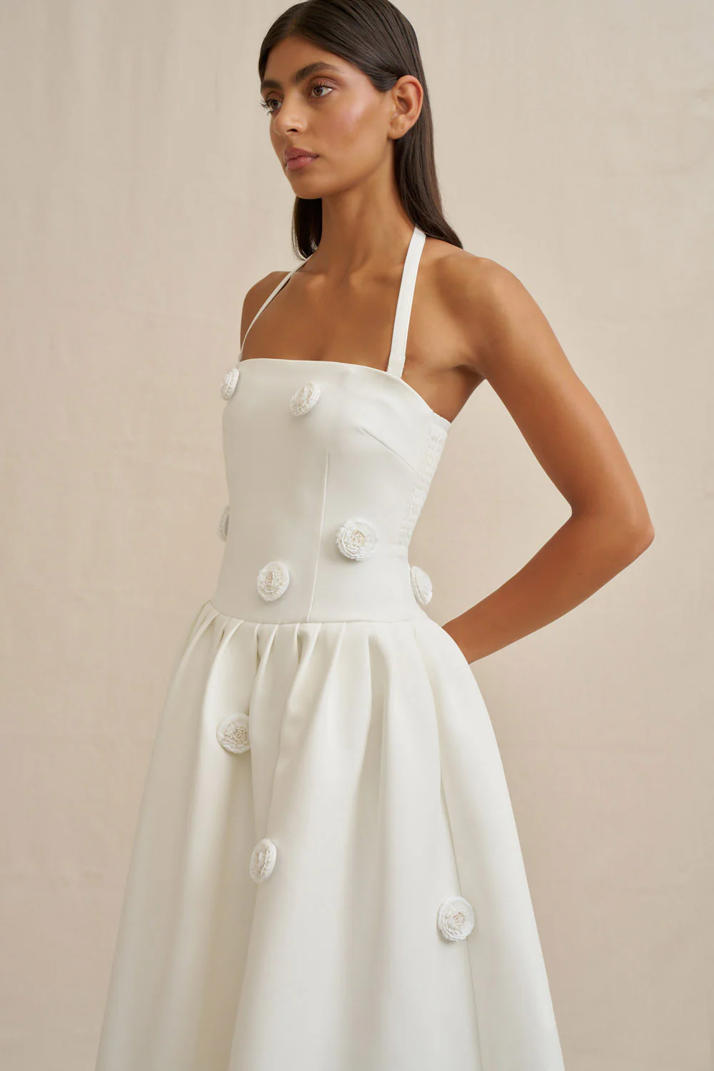 Anita Spot Halter Dress - Image 5