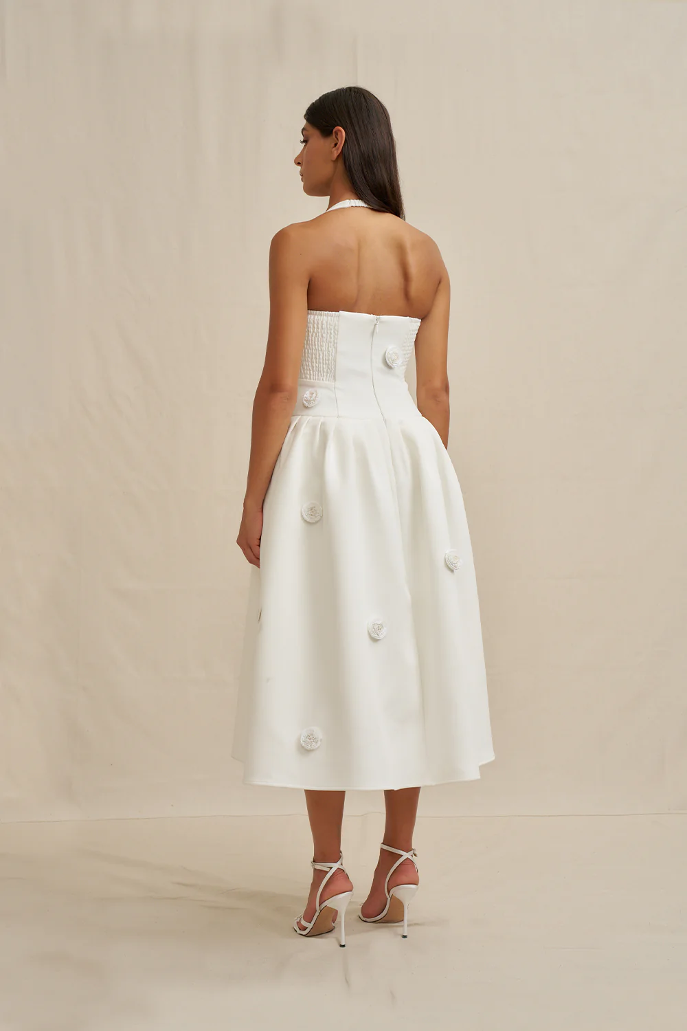 Anita Spot Halter Dress - Image 6