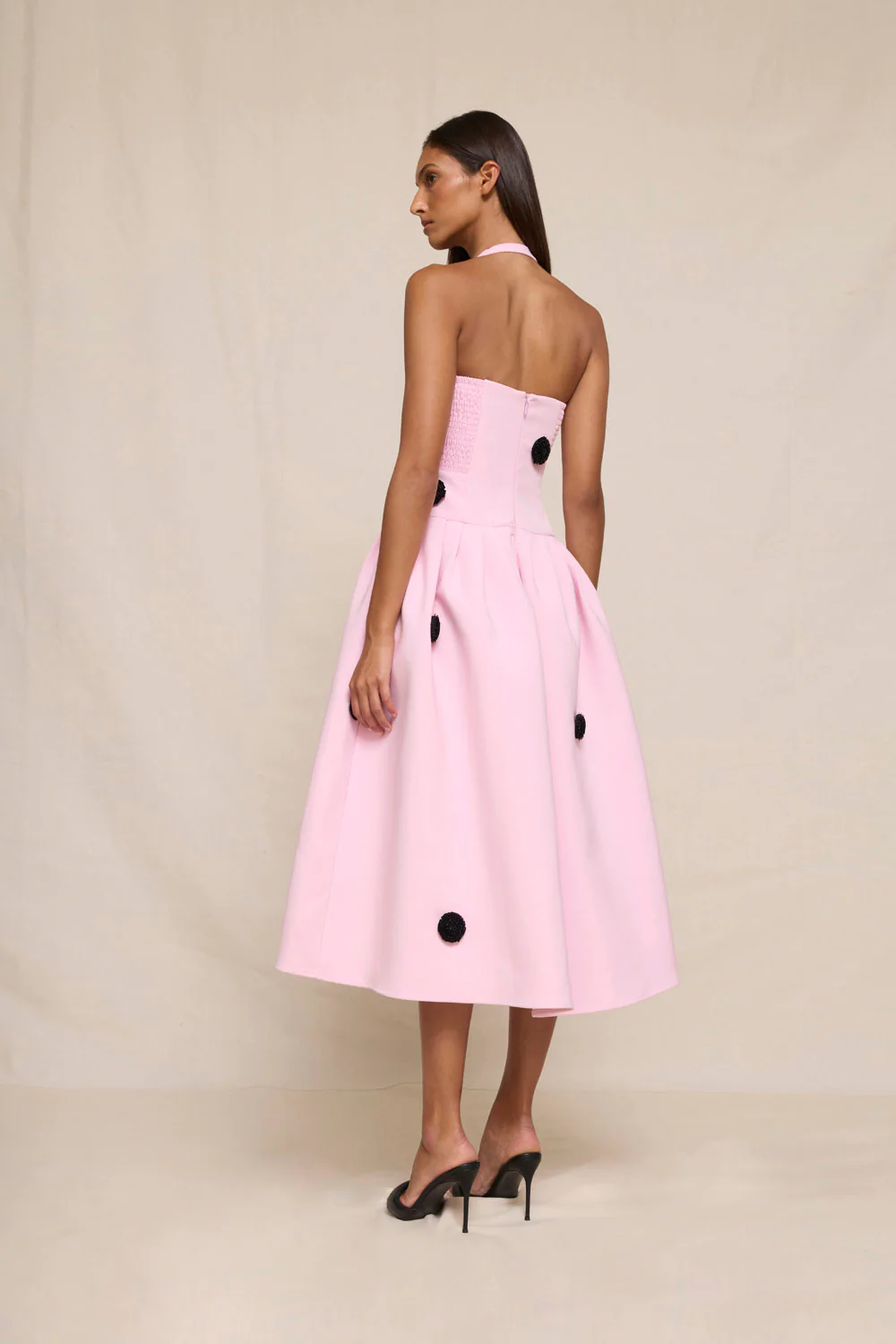 Anita Spot Halter Dress - Image 10