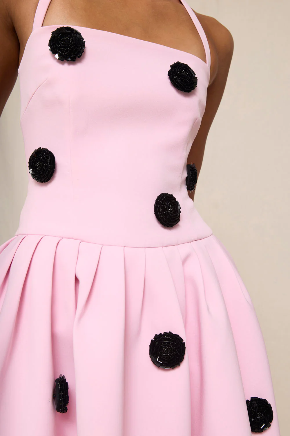 Anita Spot Halter Dress - Image 2