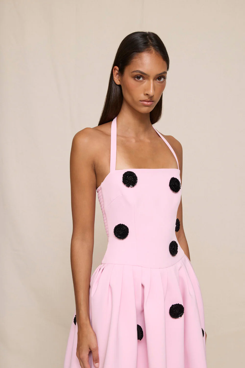 Anita Spot Halter Dress - Image 4