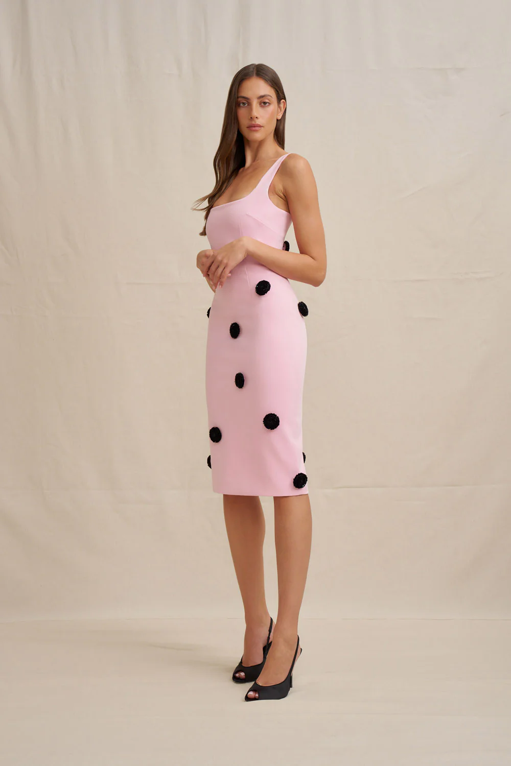 Anita Spot Midi Dress - Image 5