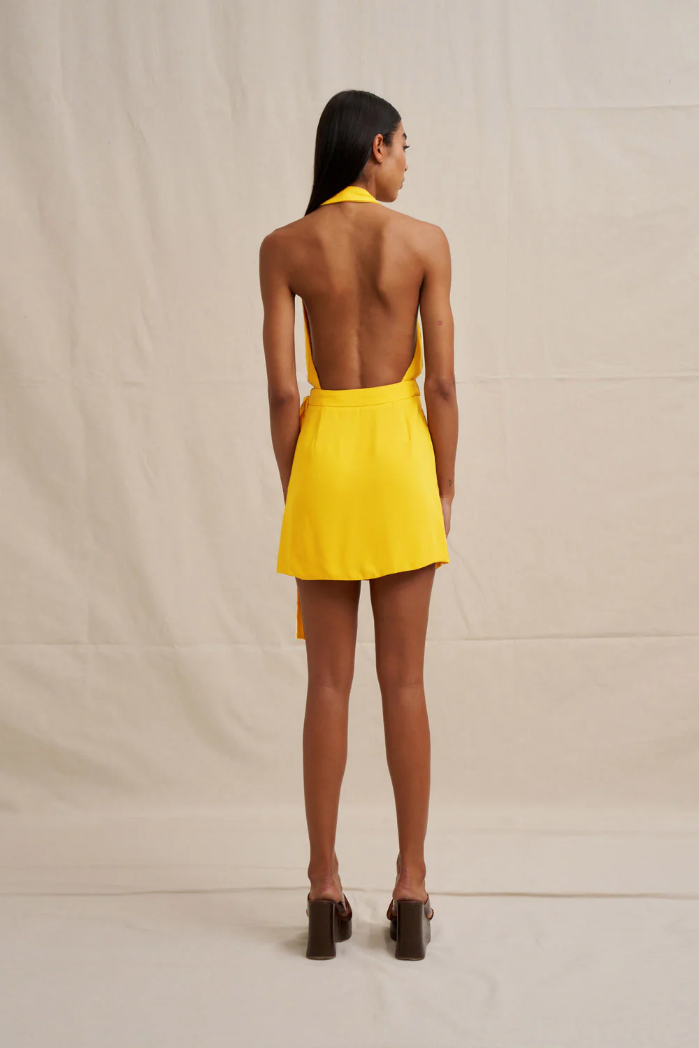 Azaria Wrap Mini Dress - Image 4