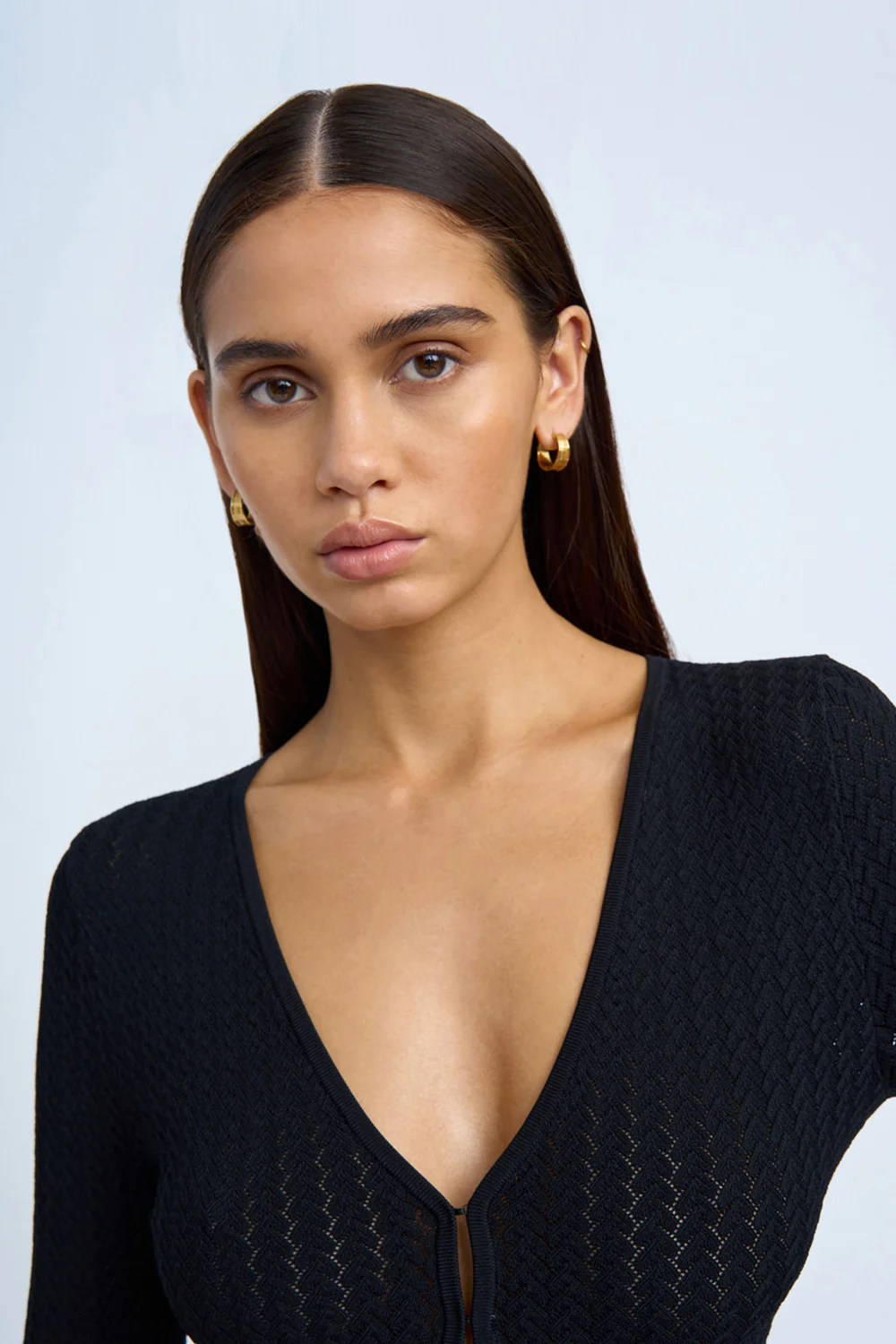 Bella Textured Knit Cardi | Final Sale - Black - Image 5