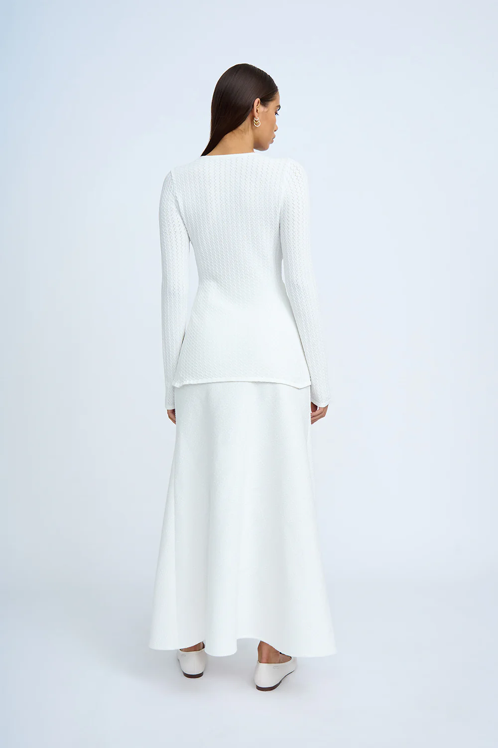 Bella Textured Knit Cardi | Final Sale - Ivory - Image 3