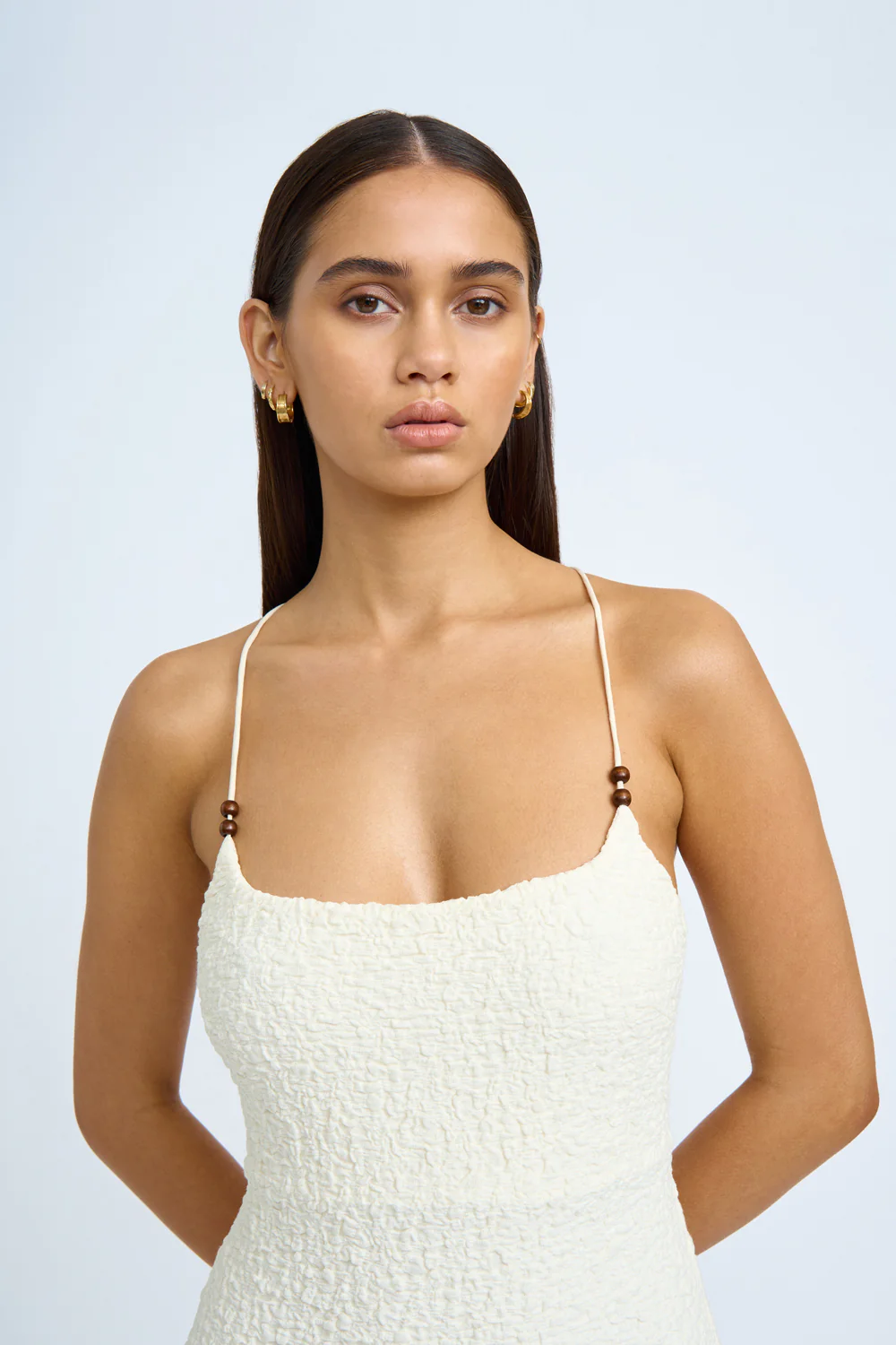Bianca Bead Midi Dress| Final Sale- Ivory - Image 3