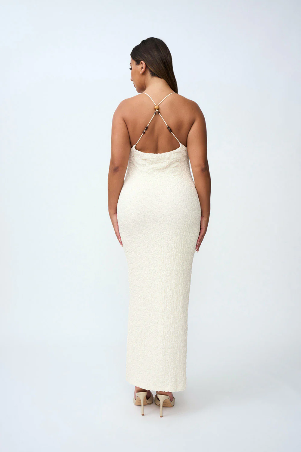 Bianca Bead Midi Dress| Final Sale- Ivory - Image 5