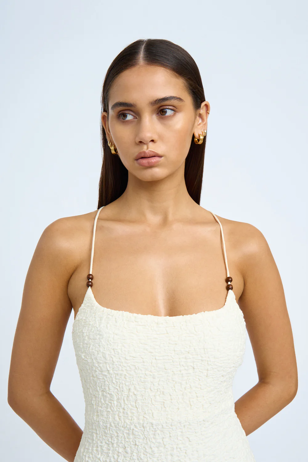Bianca Bead Midi Dress| Final Sale- Ivory - Image 6