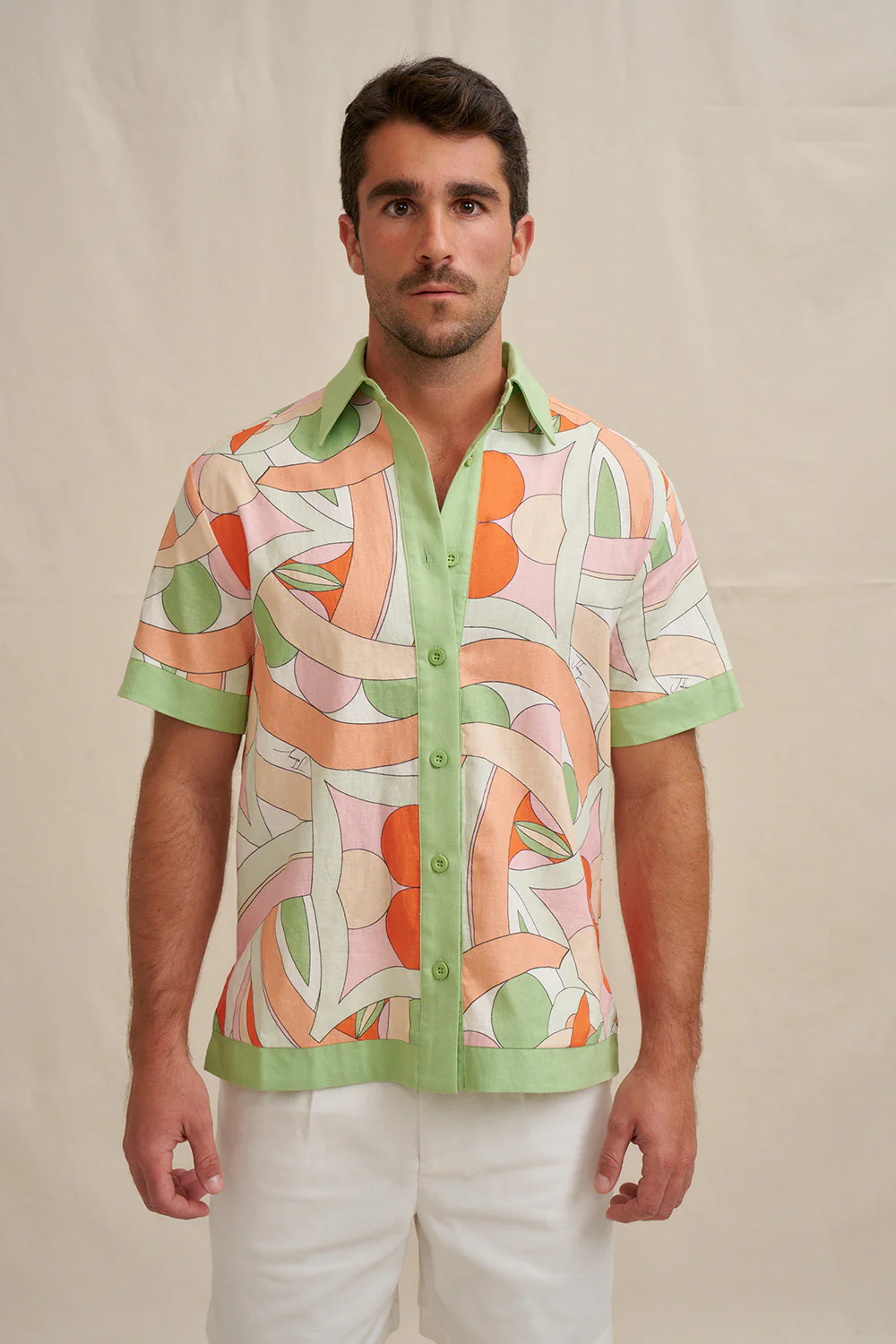 Bloomtide Sun Shirt - Multi Green Peach - Image 4