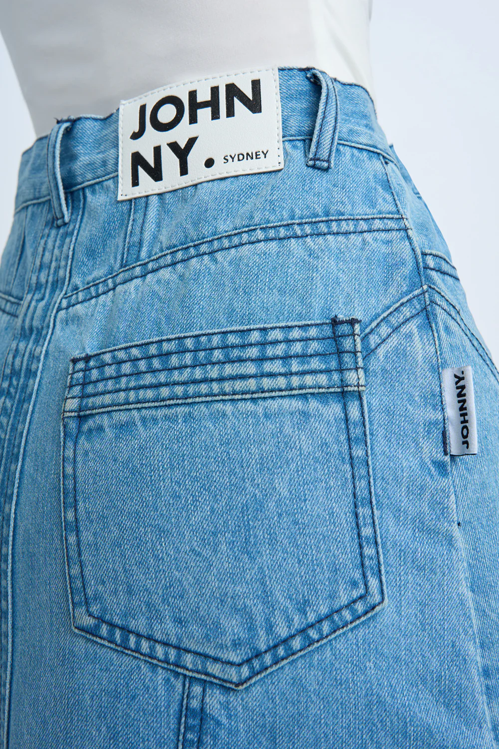 Blue Jean Beauty A-Line Skirt | Final Sale - Blue Wash - Image 6