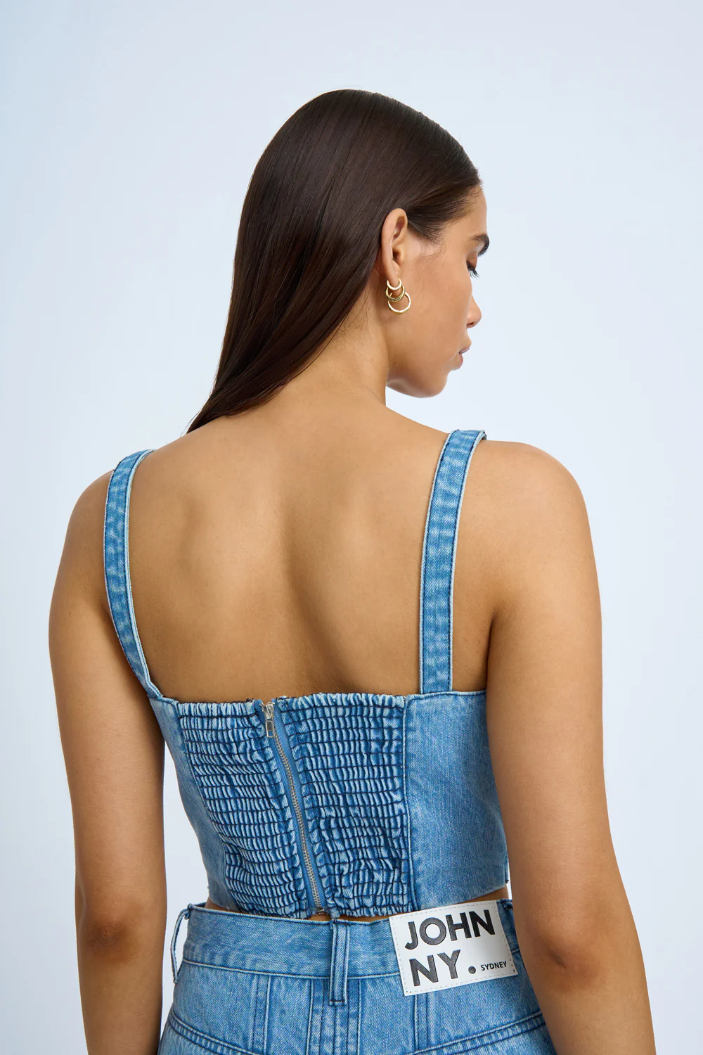Blue Jean Beauty Bustier | Final Sale - Blue Wash - Image 3