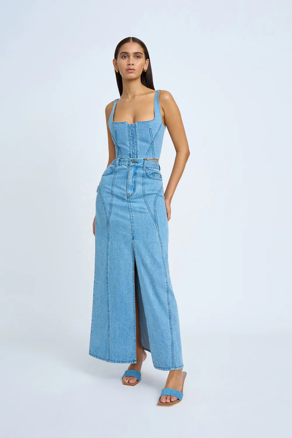 Blue Jean Beauty Bustier | Final Sale - Blue Wash - Image 4