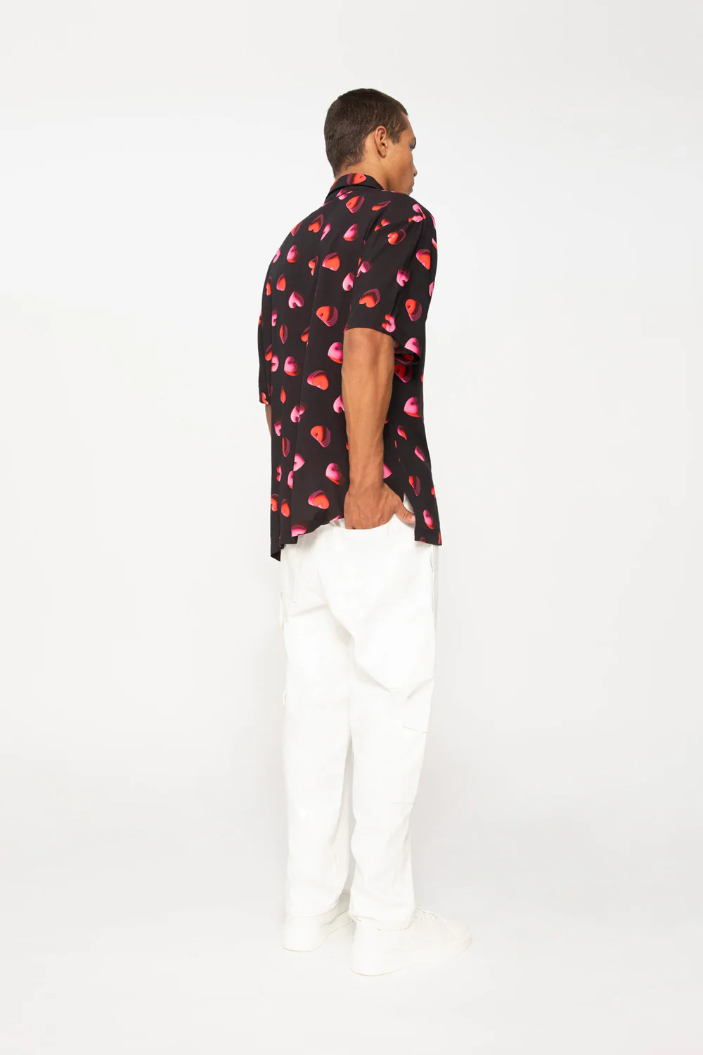 Bubble Heart Shirt | Final Sale  - Black Red Pink - Image 3