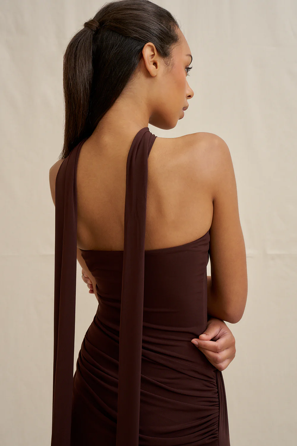Claire Strapless Drape dress - Image 2