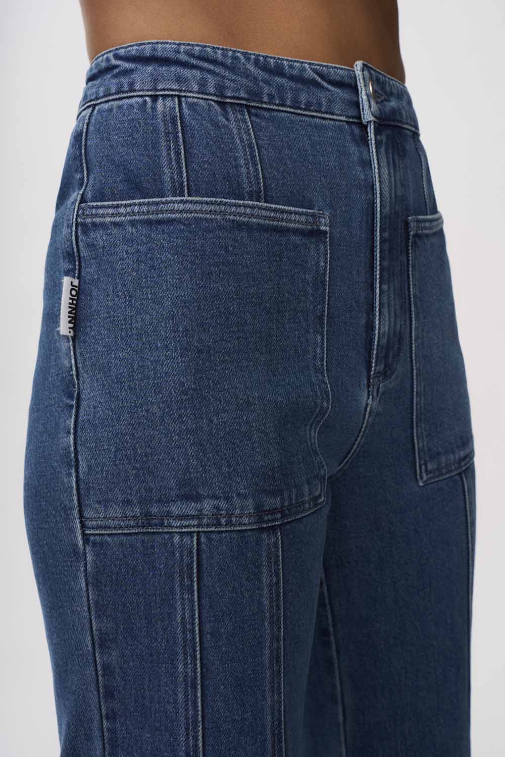 Della Denim Wide Leg Jean | Final Sale - Blue Wash - Image 6