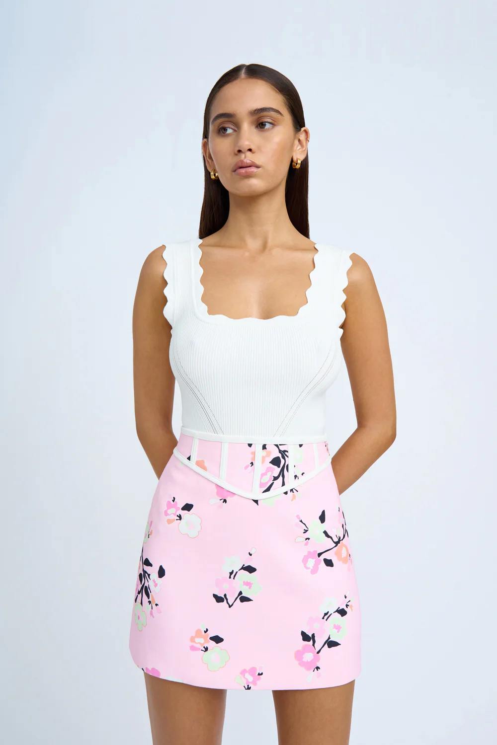 Floral Romance Mini Skirt | Final Sale - Pink Multi - Image 5