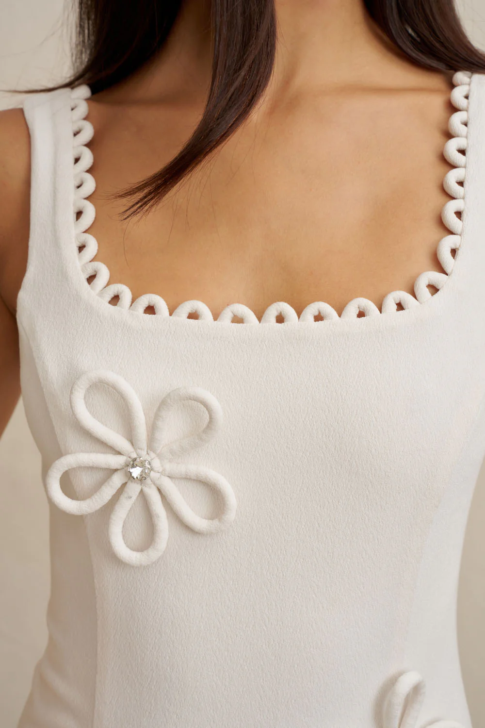 Flower Form Mini Dress - Image 13