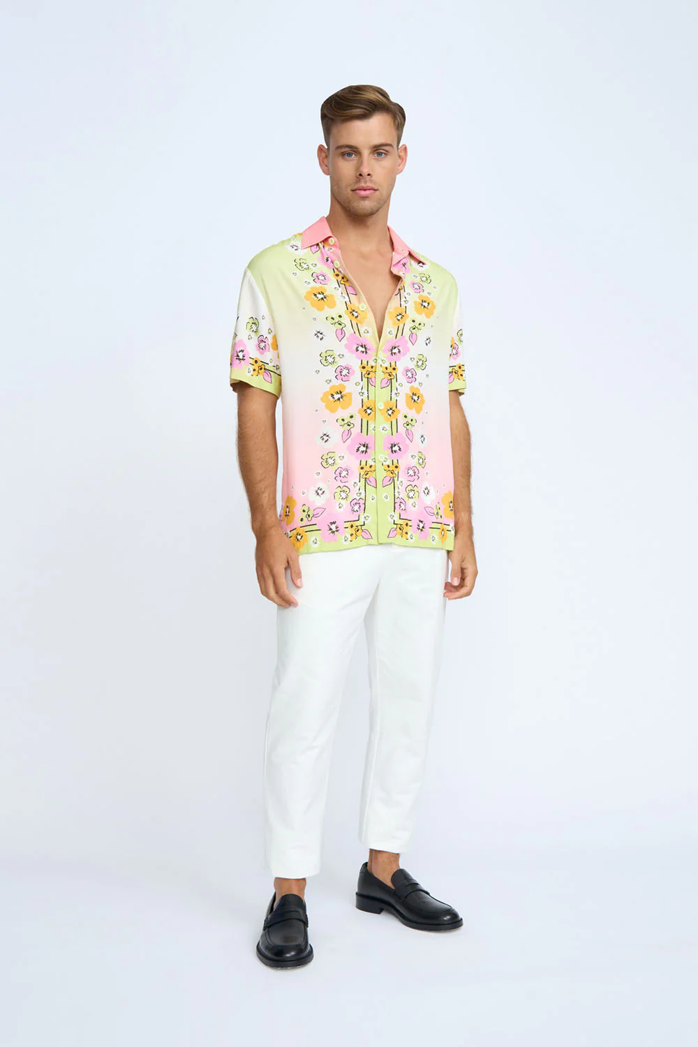 Golden Floral Sun Shirt | Final Sale - Multi Floral