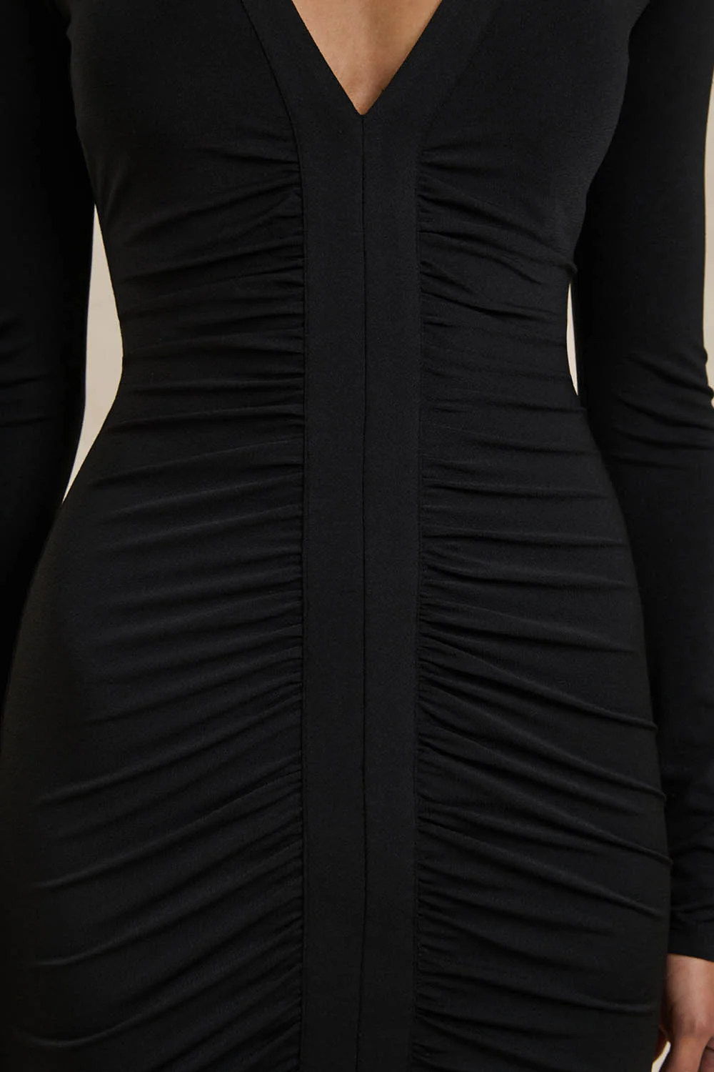 Jillian Jersey Dress - Black - Image 2