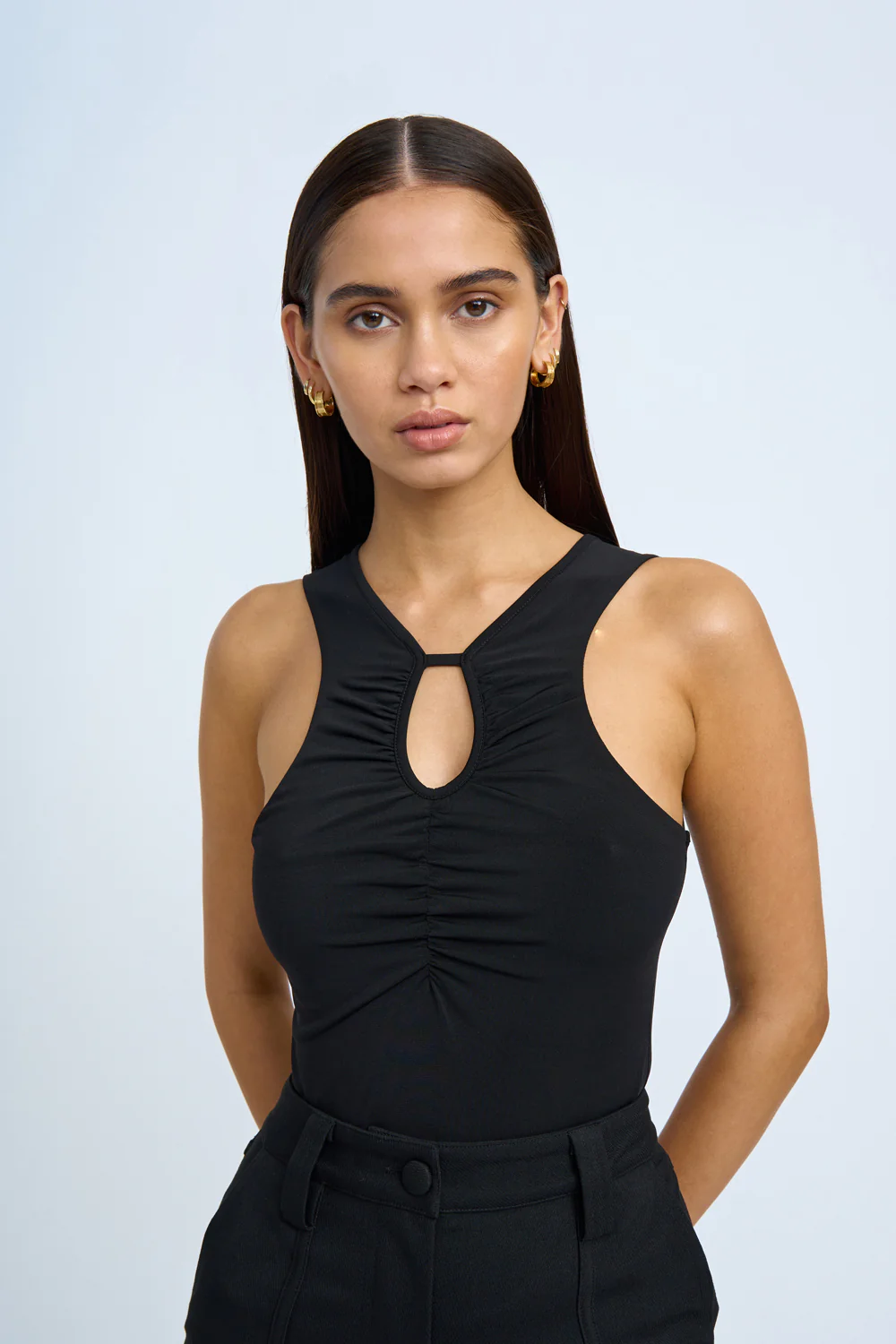 Juliette Ruche Tank Top | Final Sale - Black - Image 4
