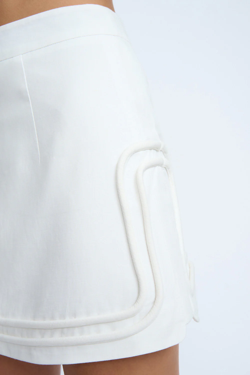 Kaia Shift Mini Skirt | Final Sale - Ivory - Image 6
