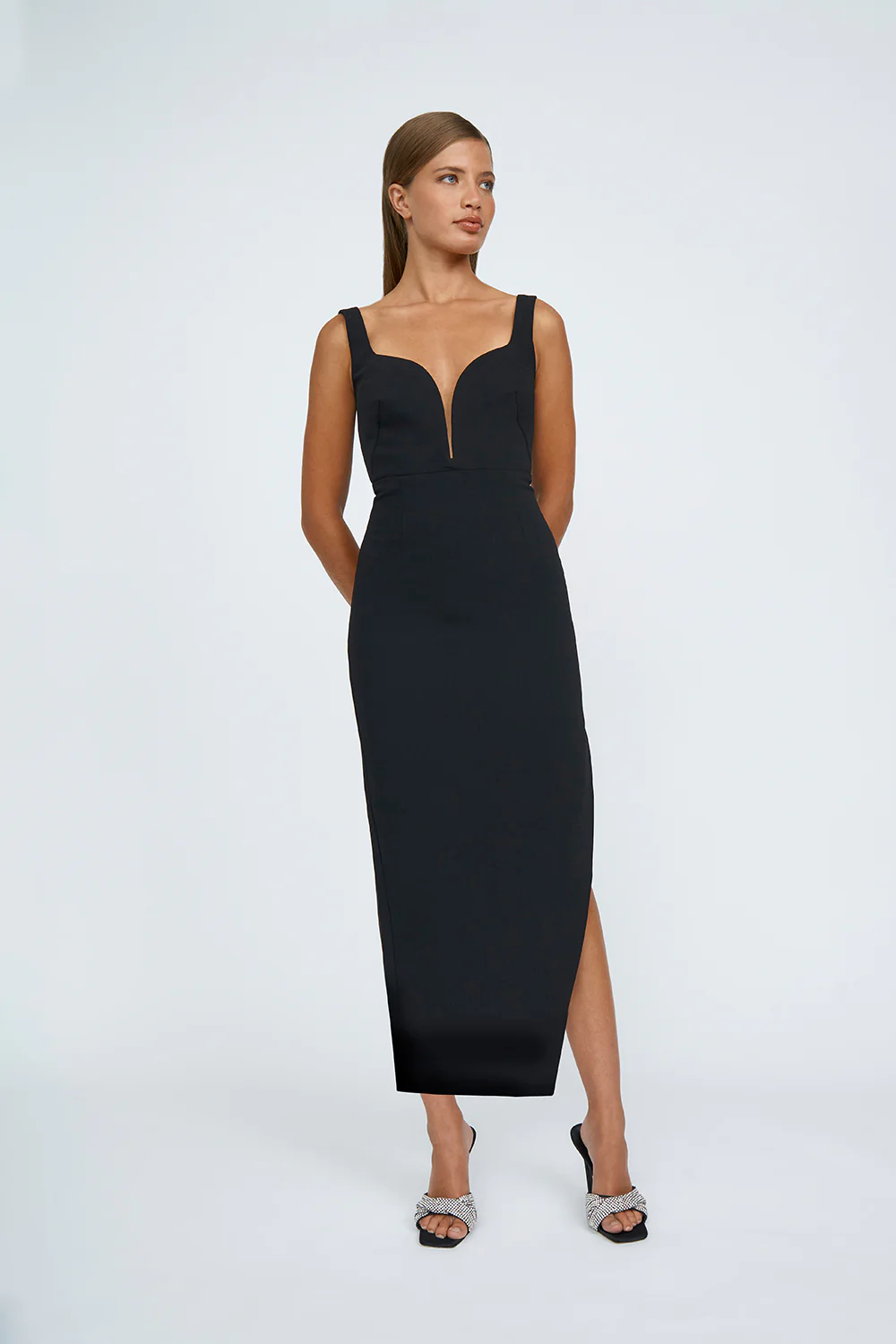 Kimberly Long Line Dress | Final Sale - Black - Image 6