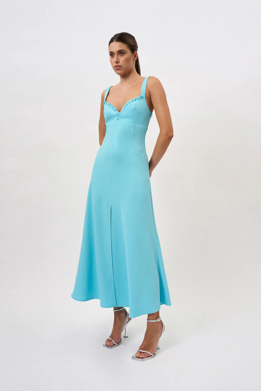 Lady Lace Up Ankle Dress | Final Sale - Blue