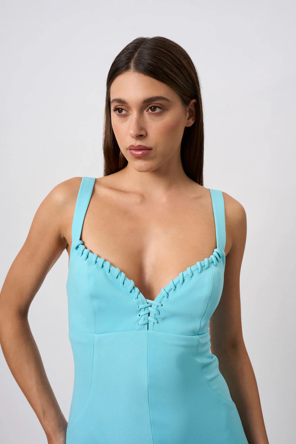 Lady Lace Up Ankle Dress | Final Sale - Blue - Image 6