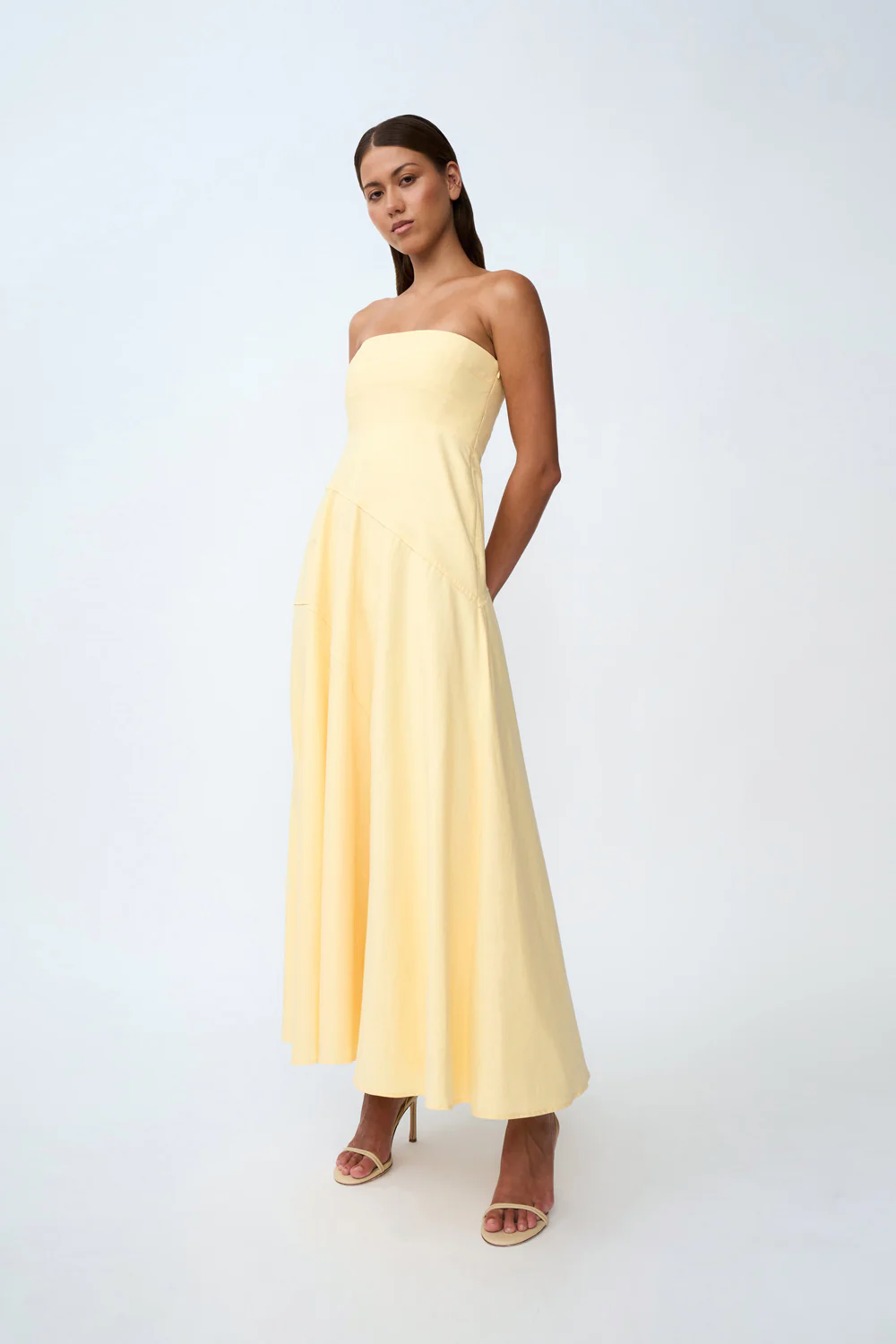 Lemon Drop Strapless Dress | Final Sale - Lemon - Image 5