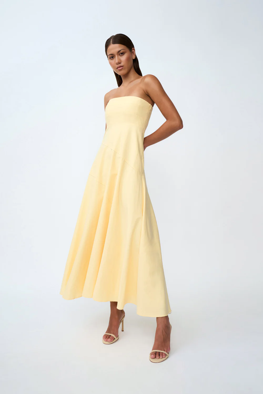 Lemon Drop Strapless Dress | Final Sale - Lemon - Image 7