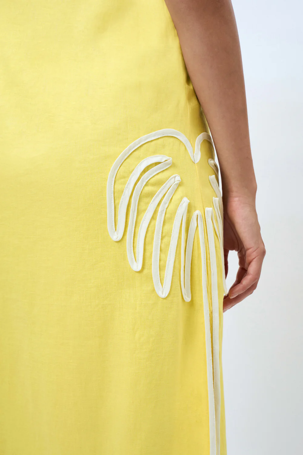 Lemonade Palms One Shoulder Sun Dress | Final Sale - Lemonade - Image 6