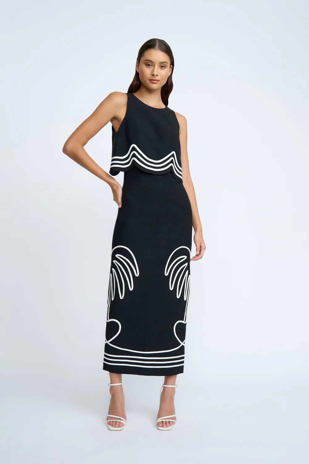 Love Palm Midi Skirt | Final Sale - Black Ivory - Image 7