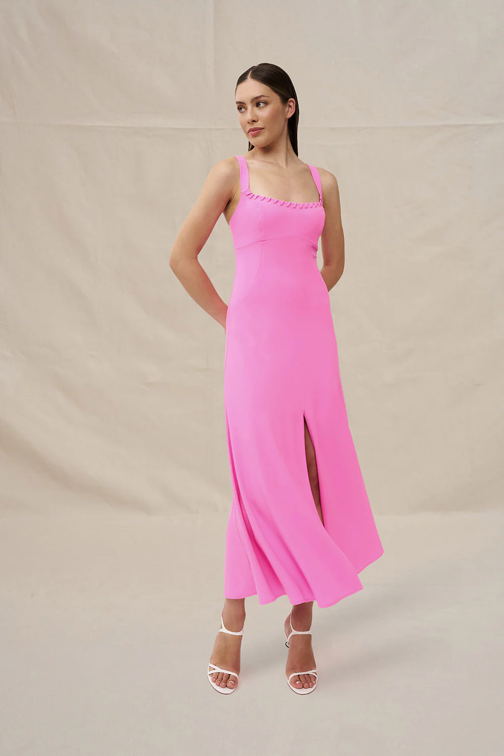 Madison Full Length Dress - Pink