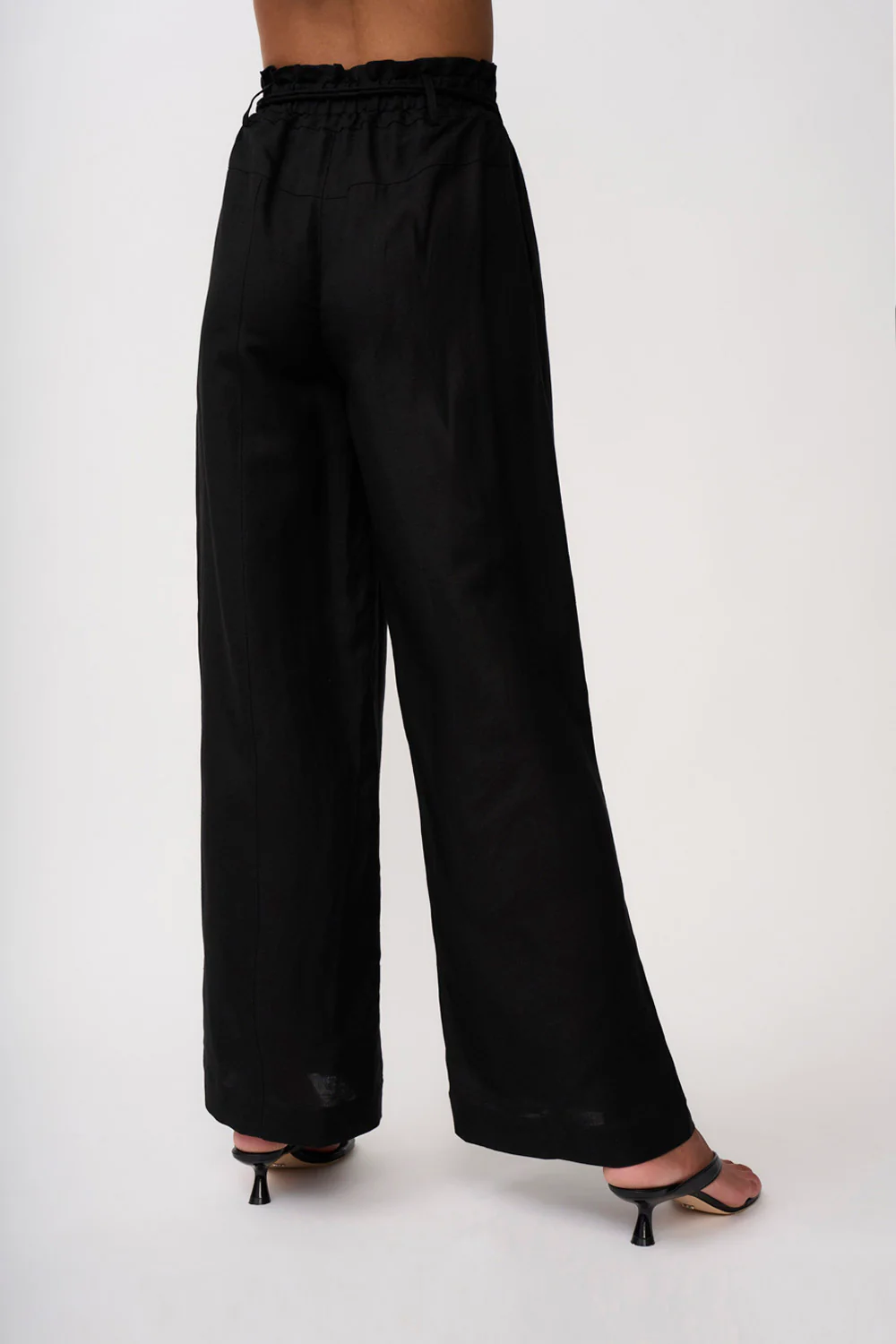 Malaya Linen Pant | Final Sale - Black - Image 3