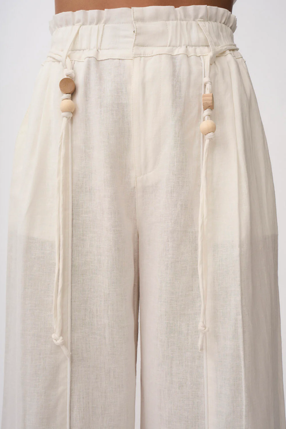 Malaya Linen Pant | Final Sale - Ivory - Image 5