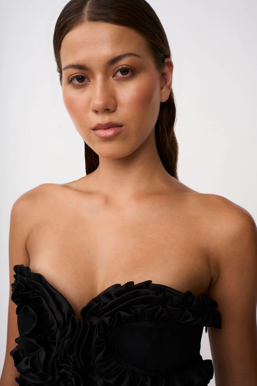 Mirage Ruffle Mini Dress | Final Sale - Black - Image 6