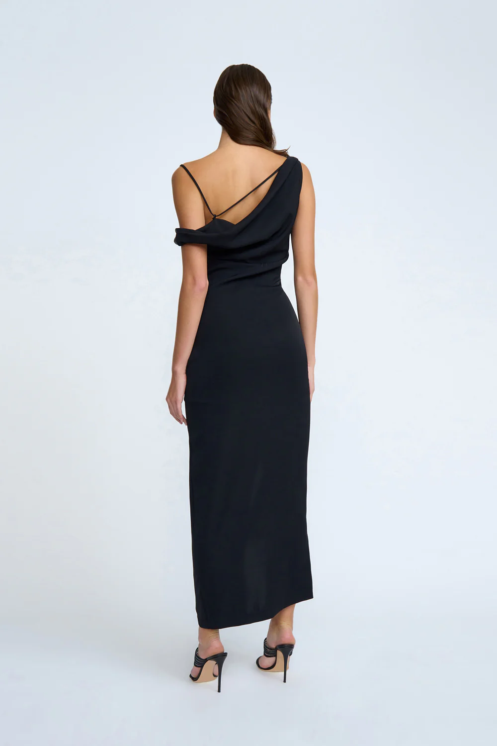 Nadel Asymmetric Split Dress | Final Sale - Black - Image 3