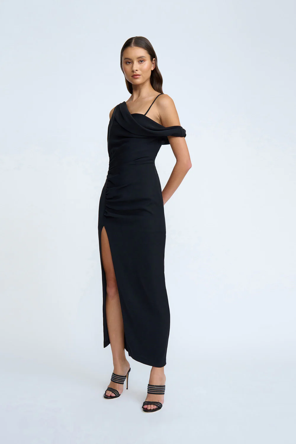 Nadel Asymmetric Split Dress | Final Sale - Black - Image 5