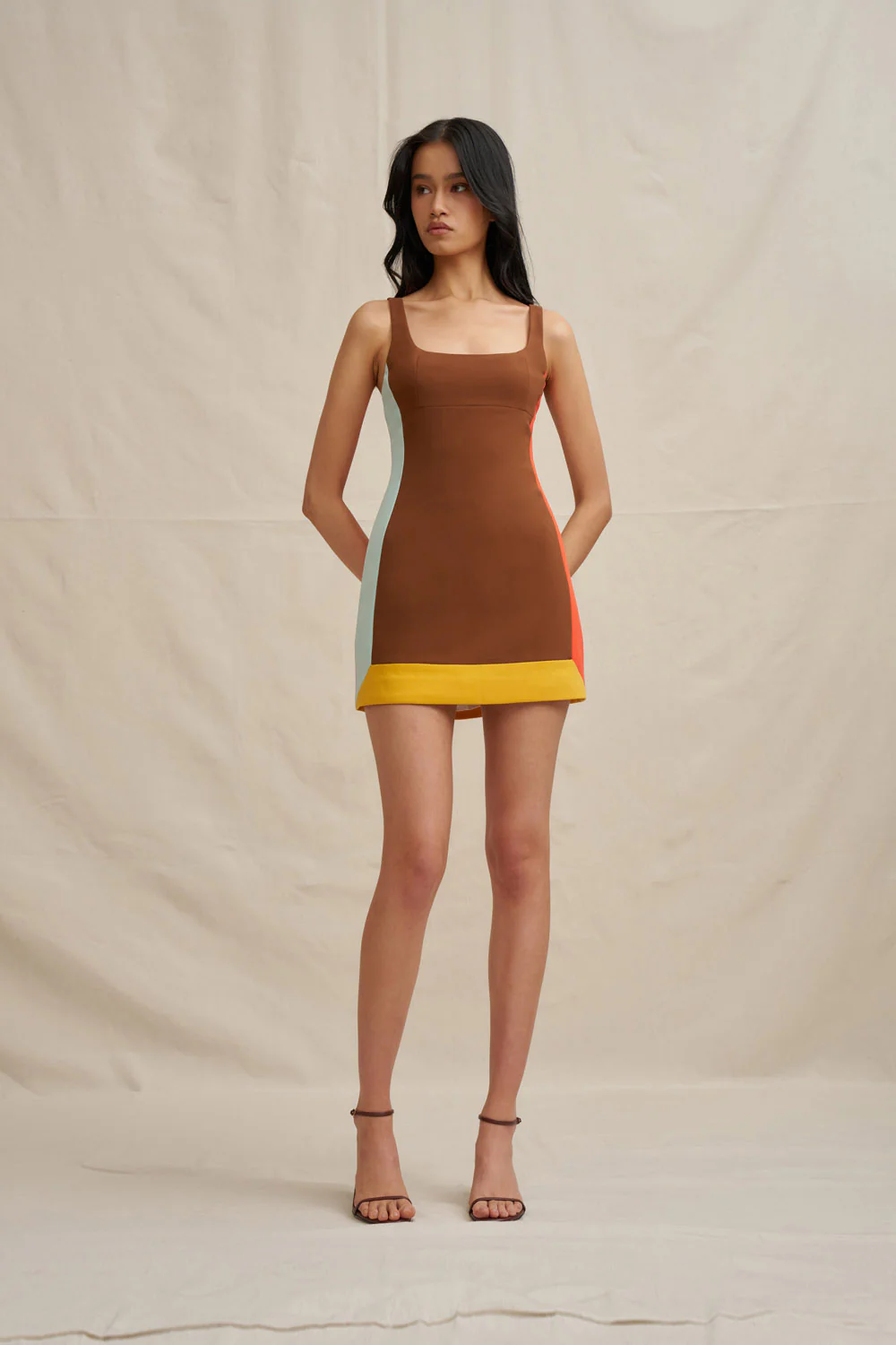 Nadia Block Mini Dress - Image 9
