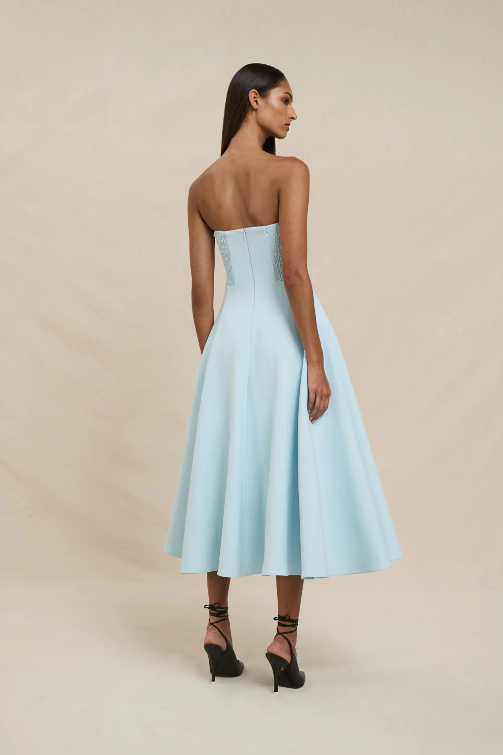Oceana Strapless Dress - Black Blue - Image 3