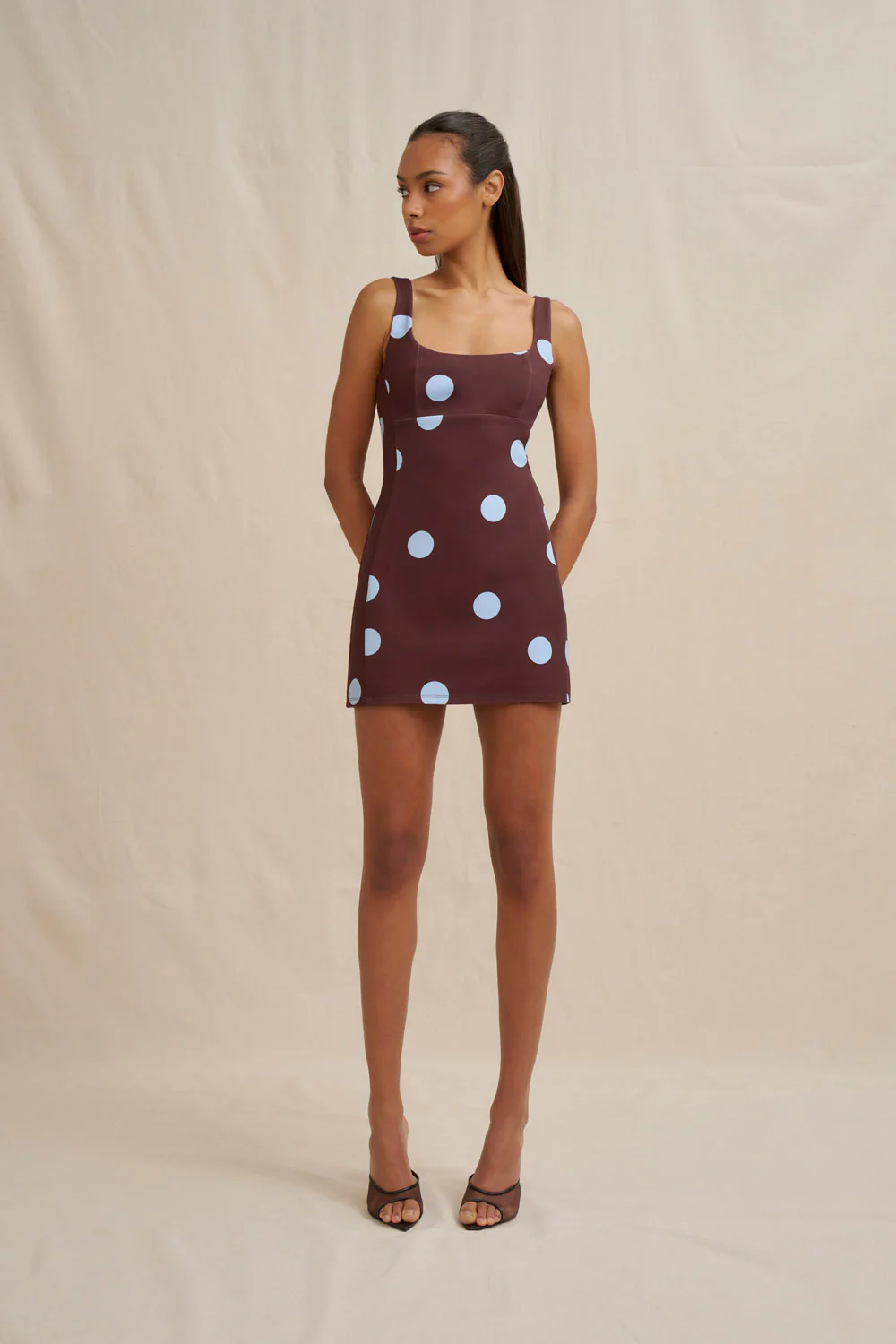 Paloma Polka Mini Dress - Image 5