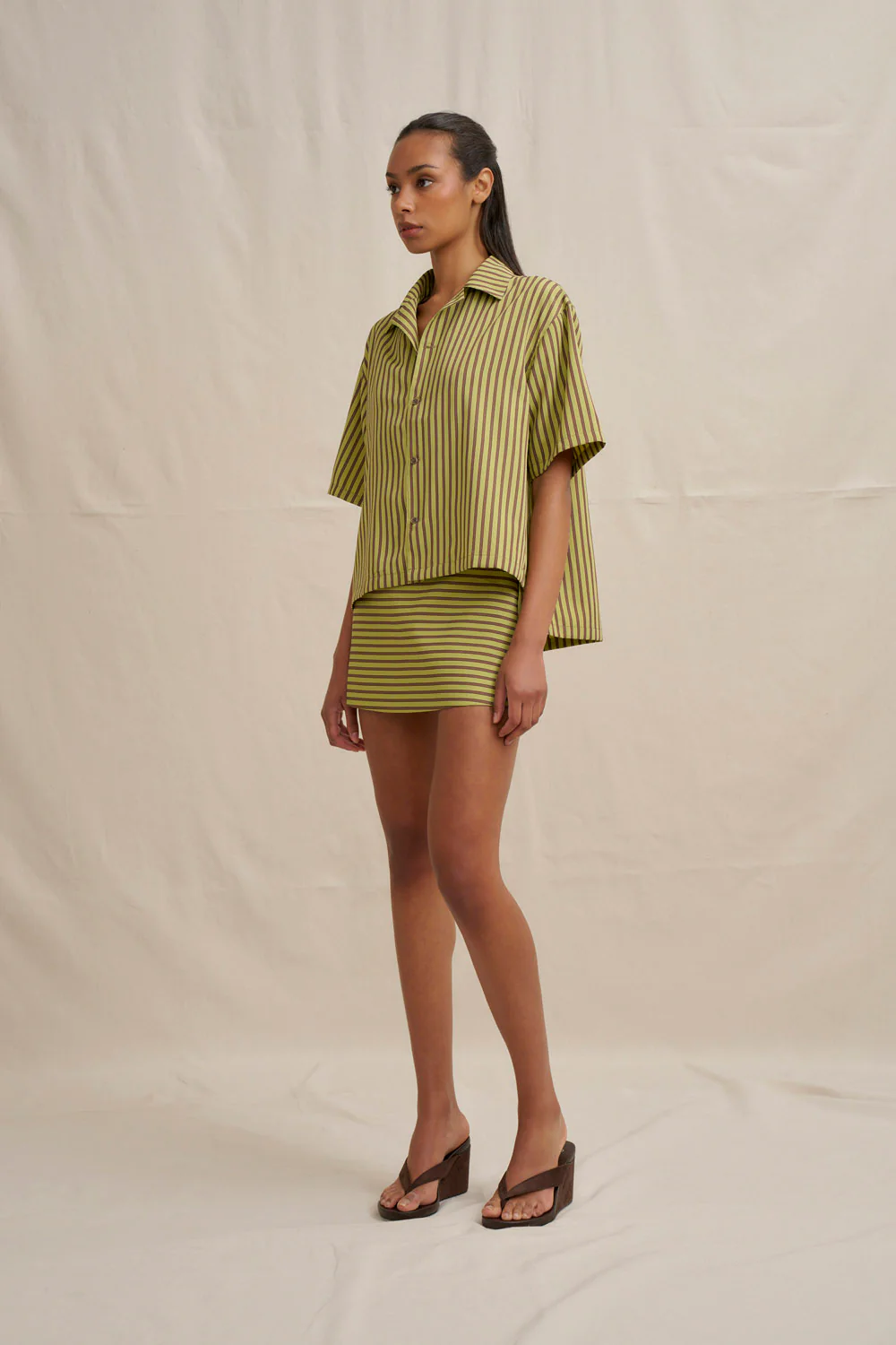 Pear Stripe Mini Skirt - Image 5