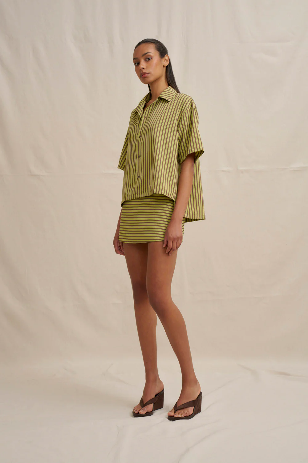Pear Stripe Mini Skirt - Image 6