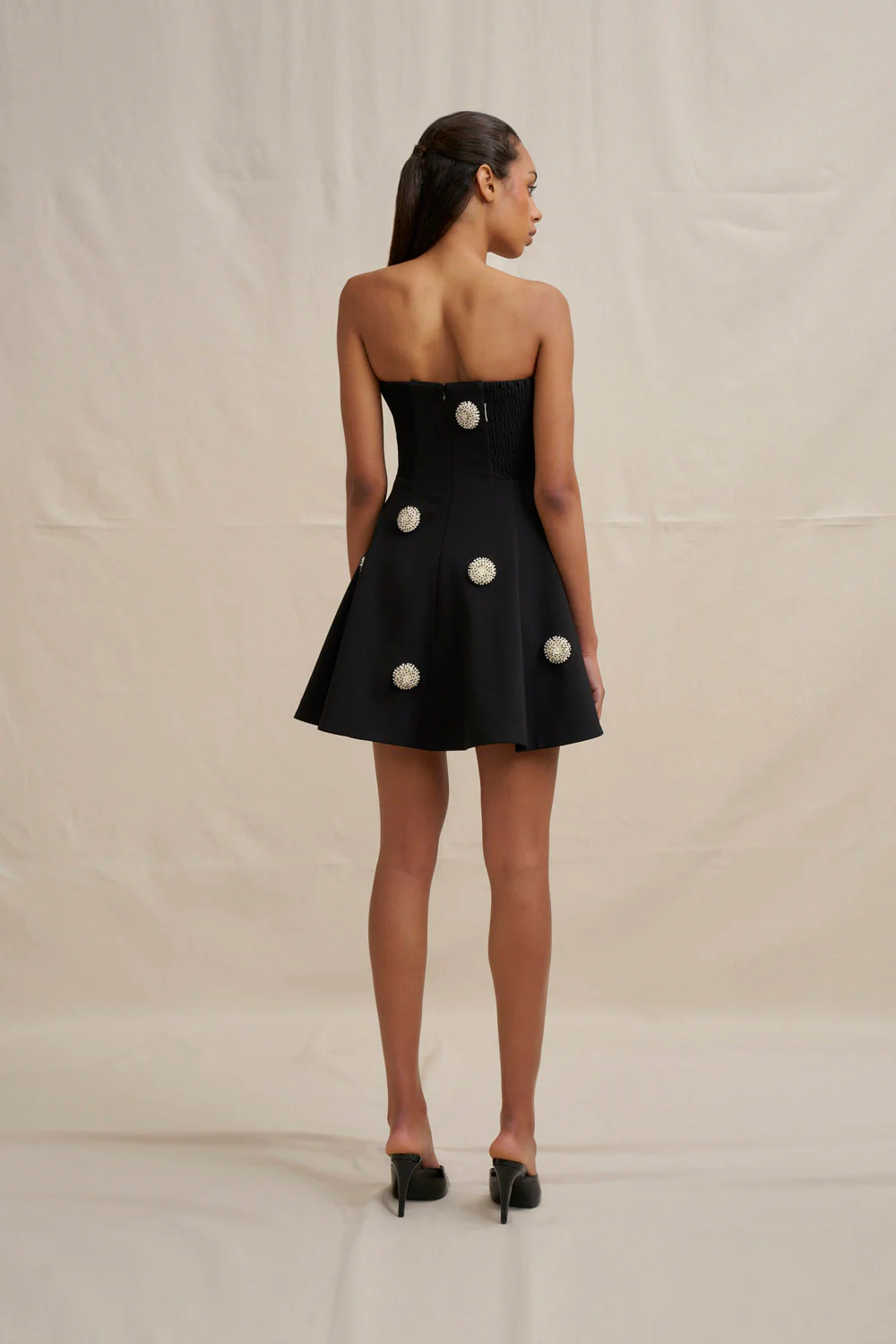Priscilla Mini Dress - Black - Image 10