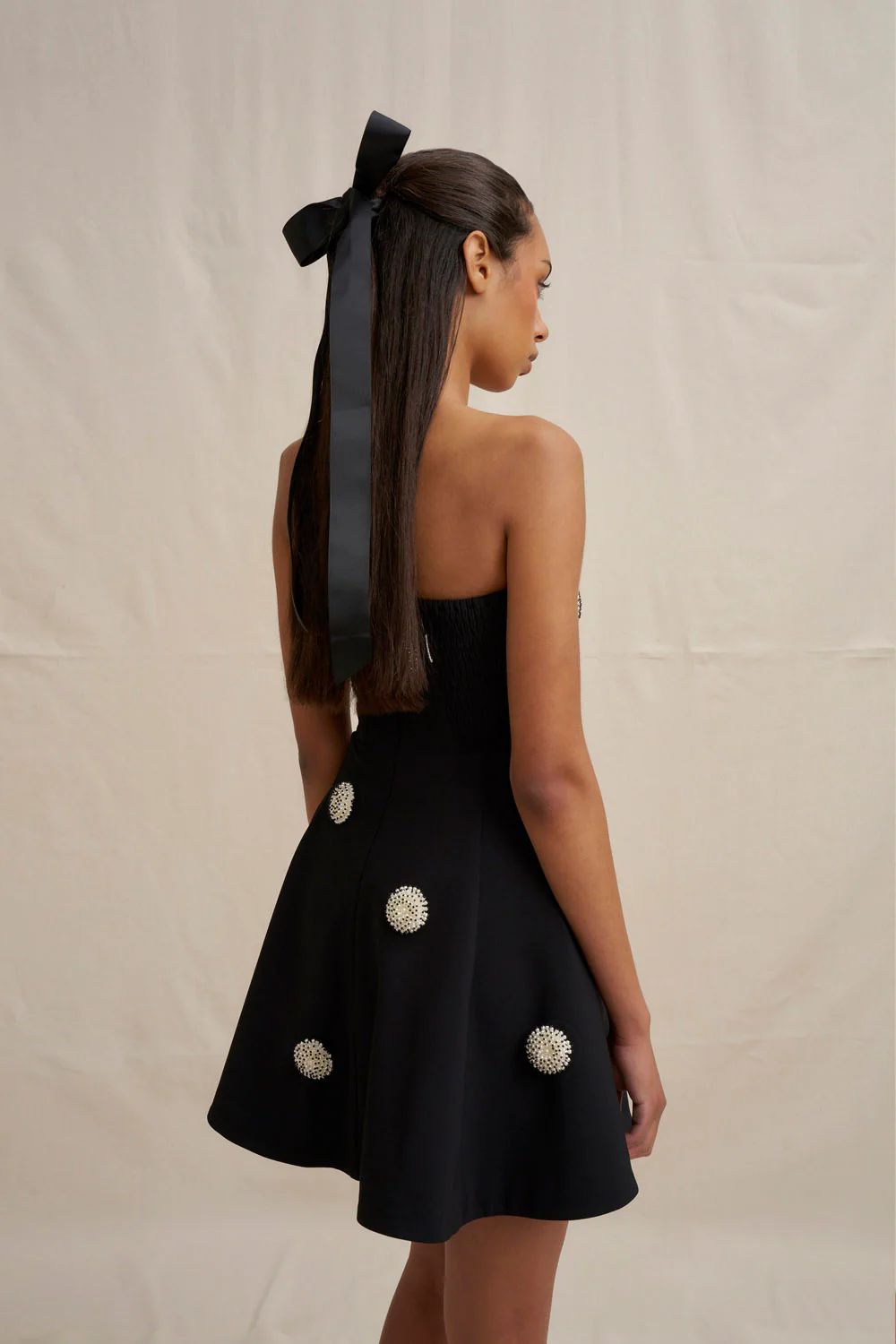 Priscilla Mini Dress - Black - Image 12