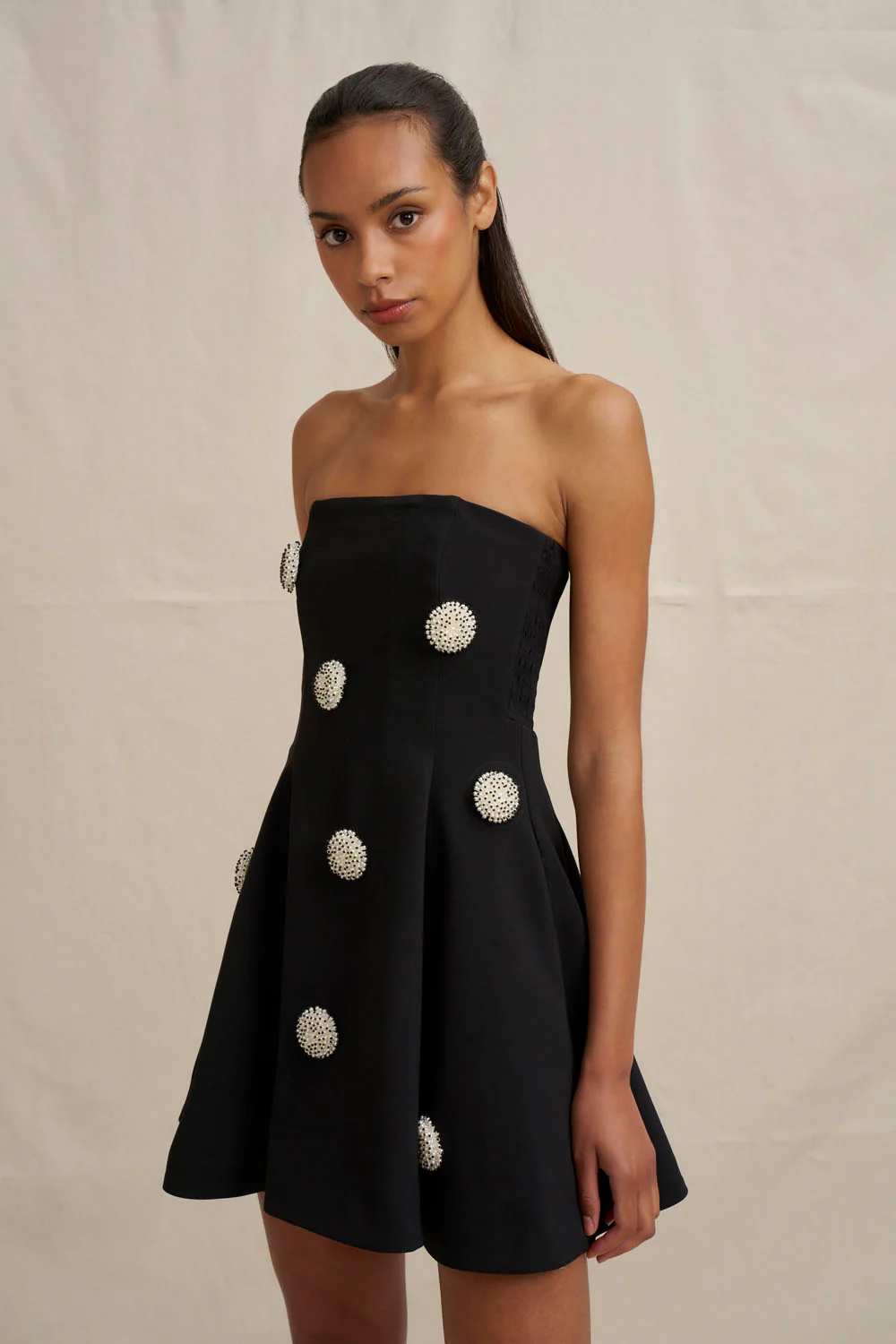 Priscilla Mini Dress - Black - Image 2