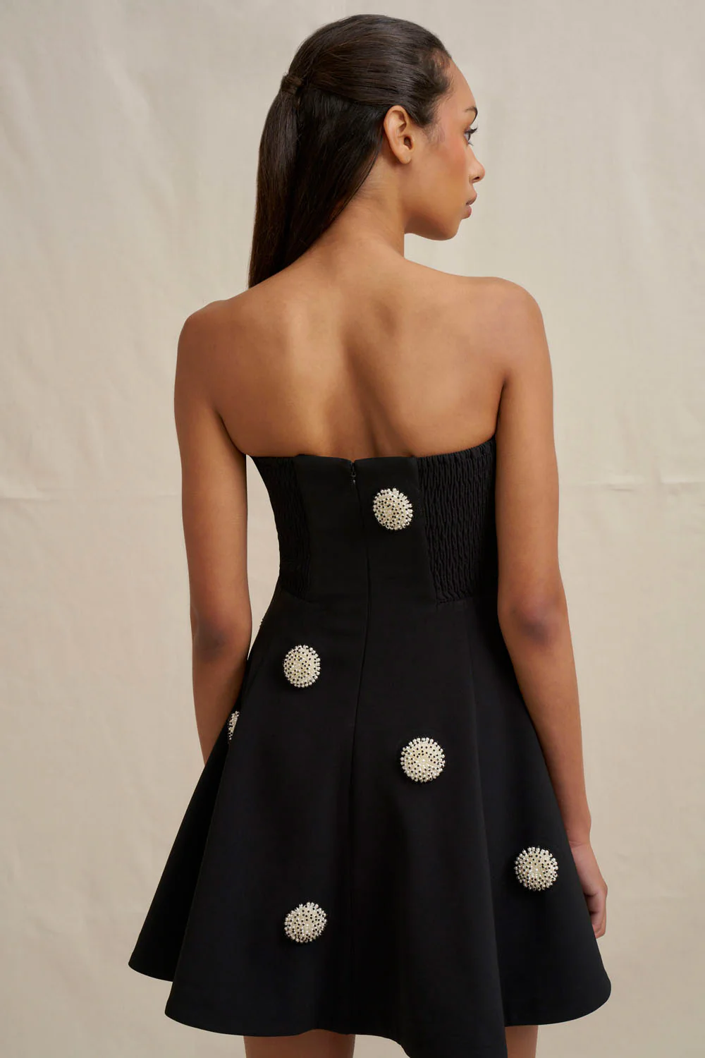Priscilla Mini Dress - Black - Image 7