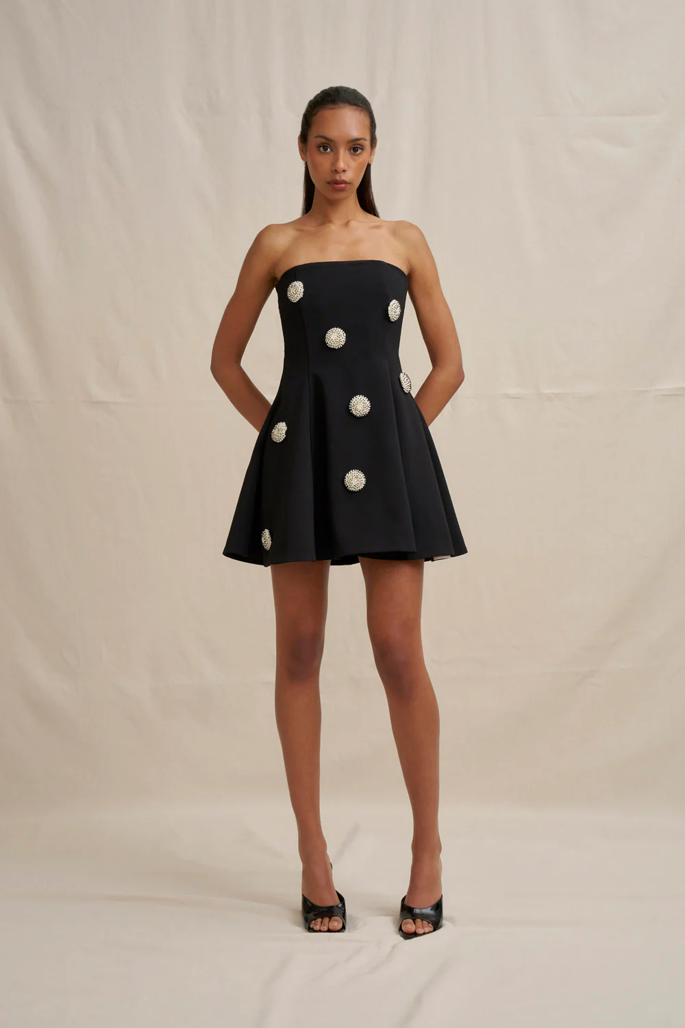 Priscilla Mini Dress - Black - Image 8